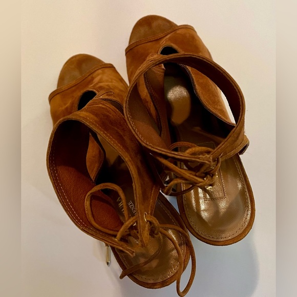 Aquazzura Tan Wedges - size 7 - Sexy Thing - Picture 9 of 9